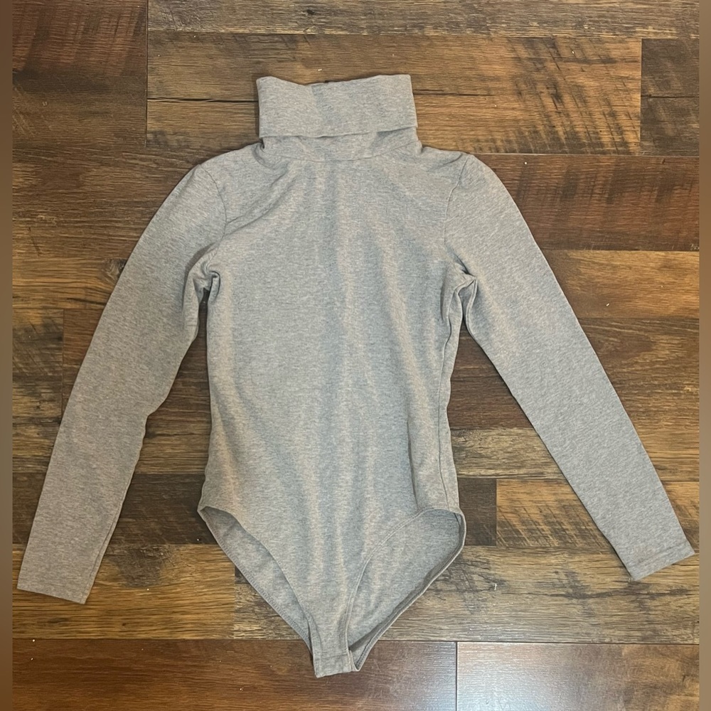 American Apparel Long Sleeve Turtleneck Bodysuit Size S - Picture 2 of 3